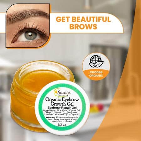 Organic Eyebrow Growth Gel - Savage Organics
